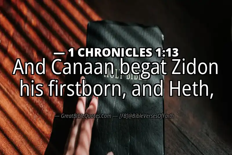 Bible verse: 1 CHRONICLES 1:13 Image