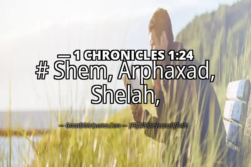 1 CHRONICLES 1:24 Verse