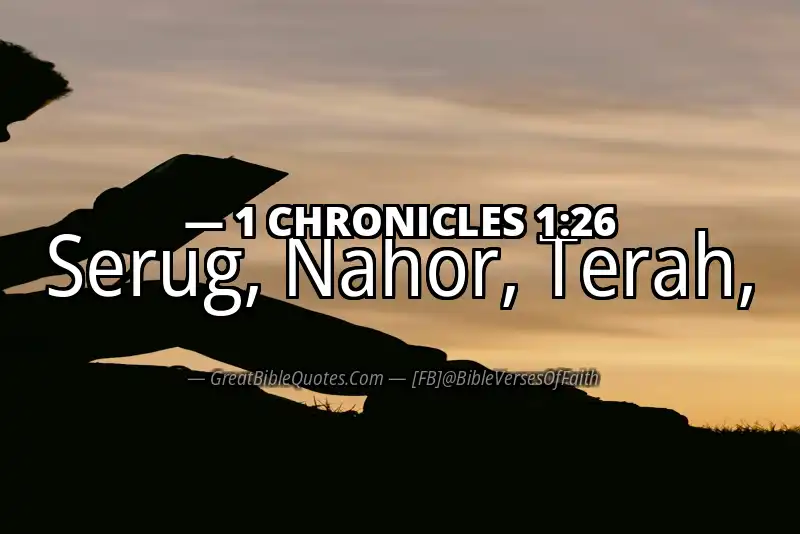 1 CHRONICLES 1:26 Verse