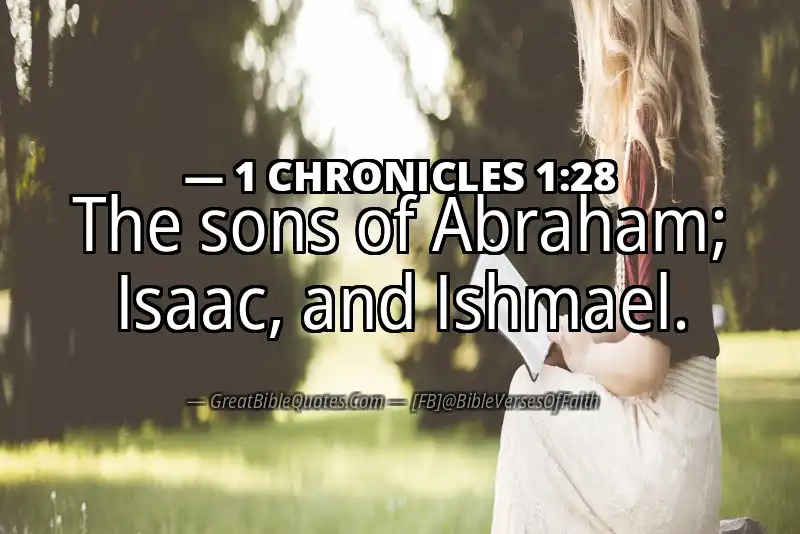 Bible verse: 1 CHRONICLES 1:28 Image