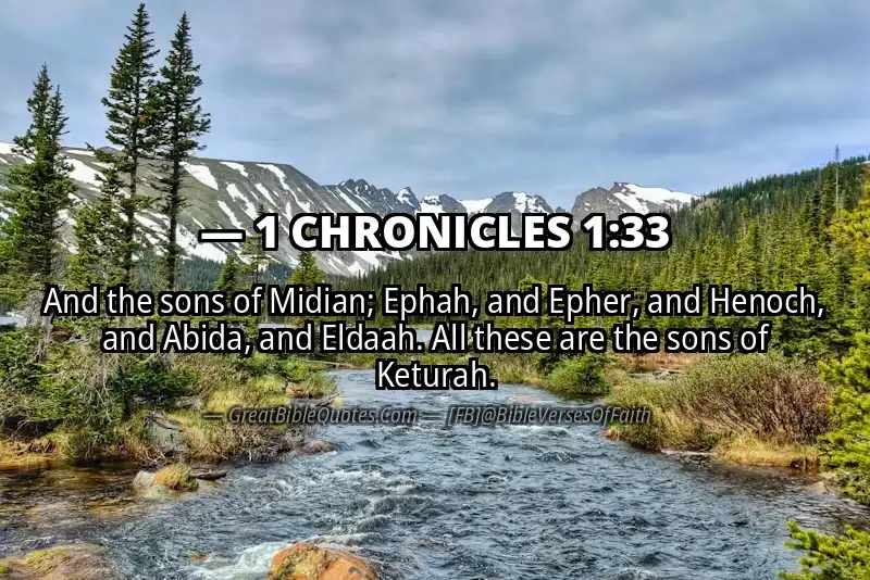 Bible verse: 1 CHRONICLES 1:33 Image