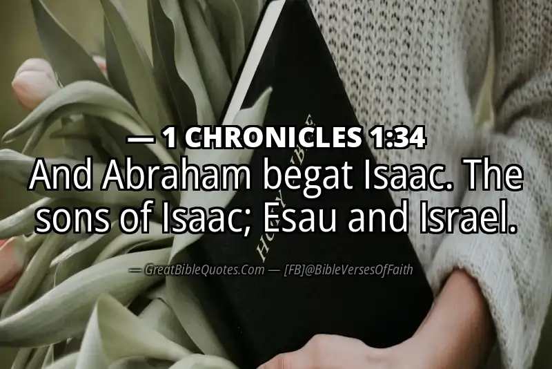 1 CHRONICLES 1:34 Verse