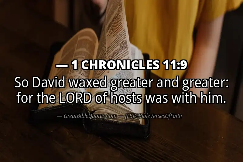 1 CHRONICLES 11:9 Verse Image