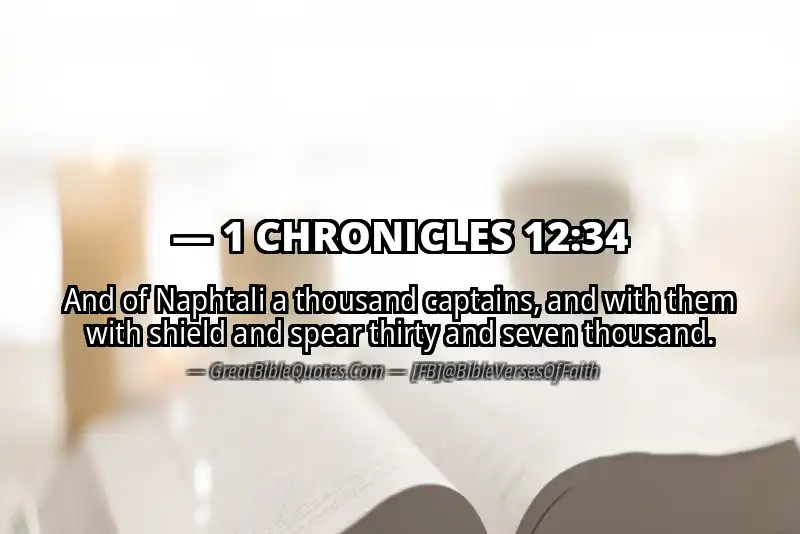 1 CHRONICLES 12:34 Verse