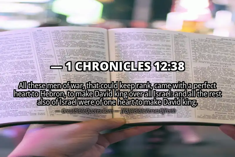 1 CHRONICLES 12:38 Verse