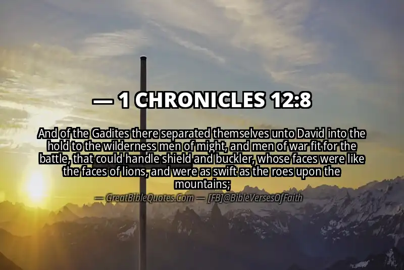1 CHRONICLES 12:8 Verse