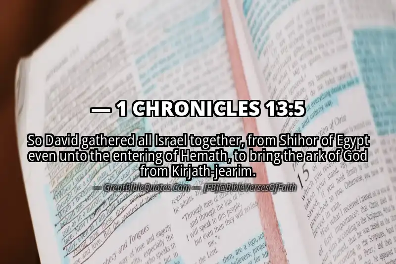 1 CHRONICLES 13:5 Verse