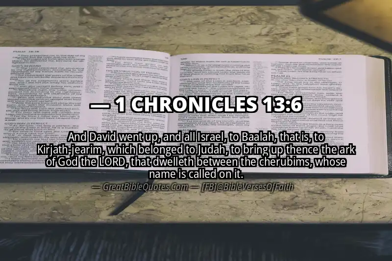 1 CHRONICLES 13:6 Verse