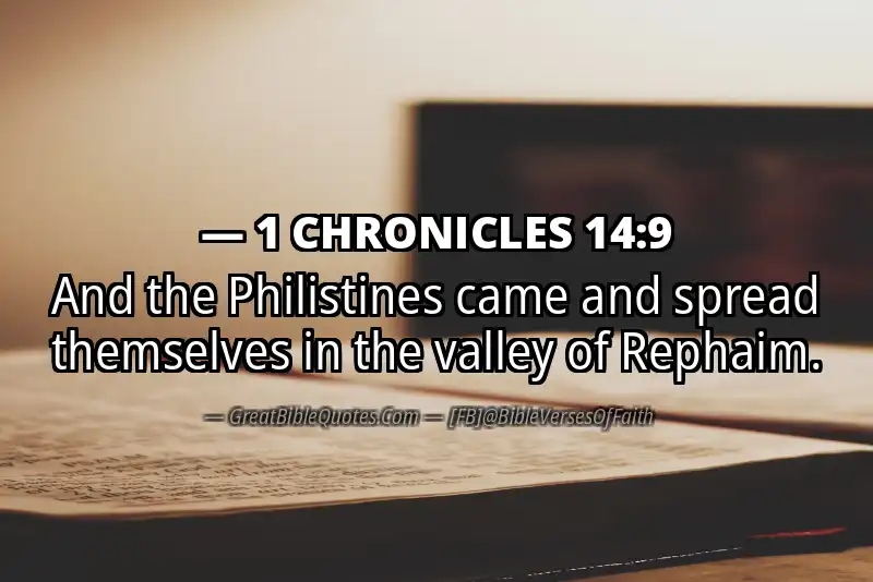 1 CHRONICLES 14:9 Verse