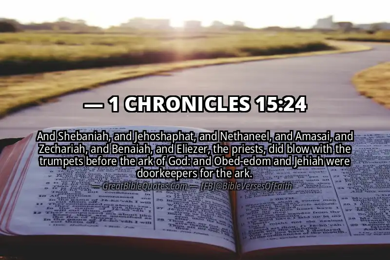1 CHRONICLES 15:24 Verse