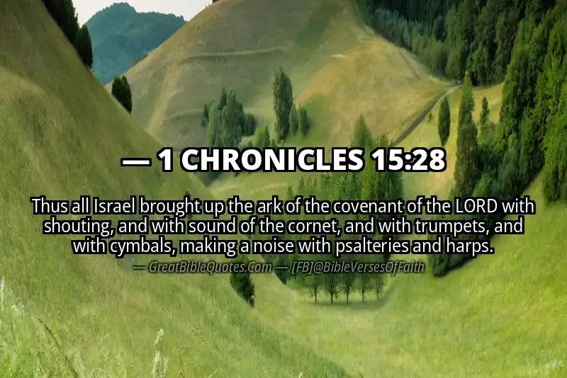 1 CHRONICLES 15:28 Verse