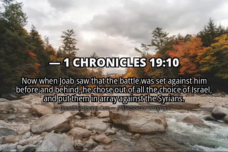 1 CHRONICLES 19:10 Verse