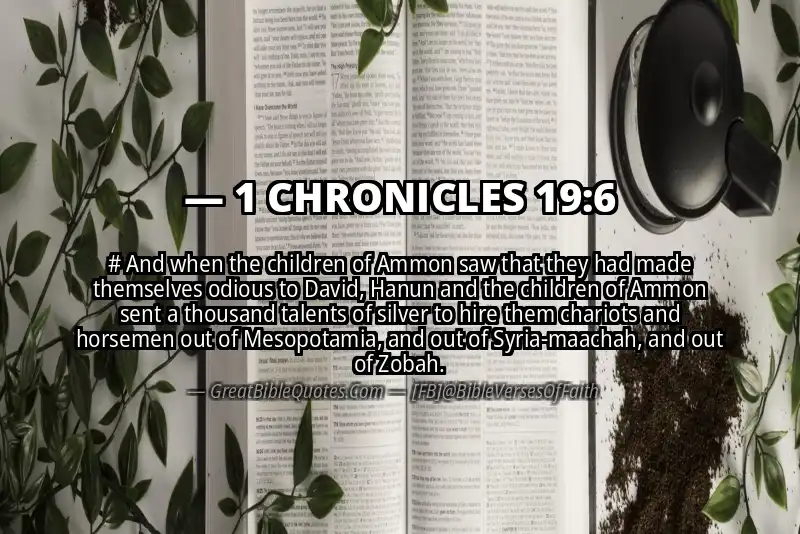 1 CHRONICLES 19:6 Verse