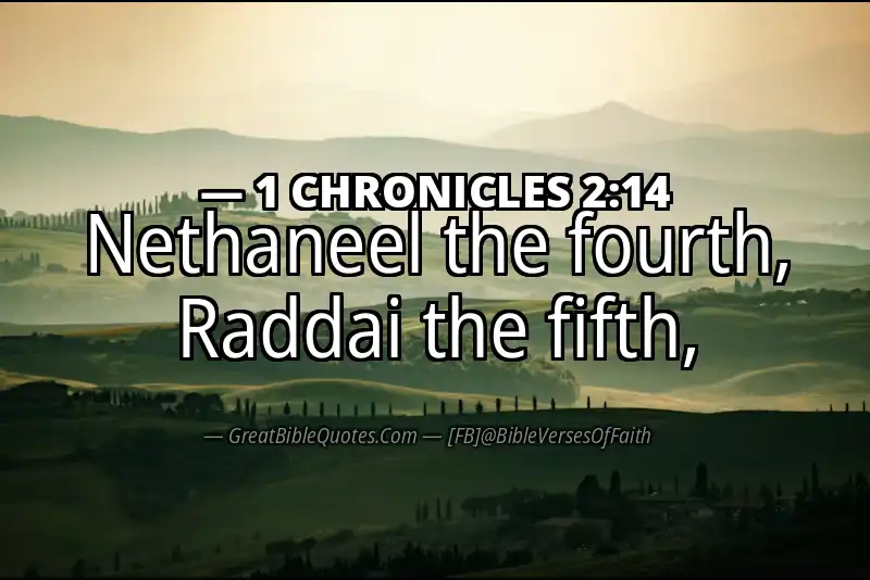 1 CHRONICLES 2:14 Verse