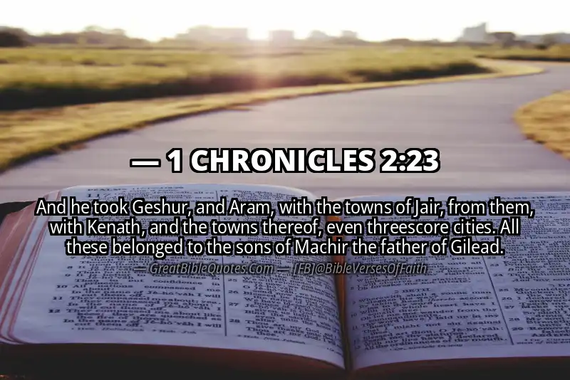 1 CHRONICLES 2:23 Verse