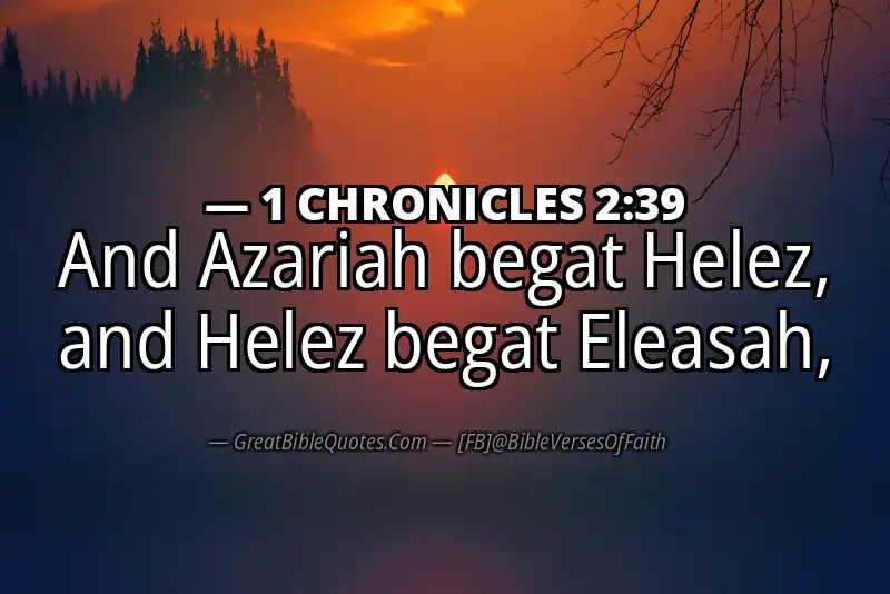 1 CHRONICLES 2:39 Verse