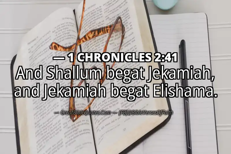 1 CHRONICLES 2:41 Verse