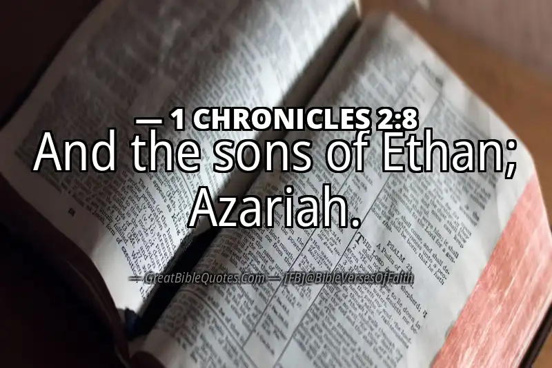 1 CHRONICLES 2:8 Verse