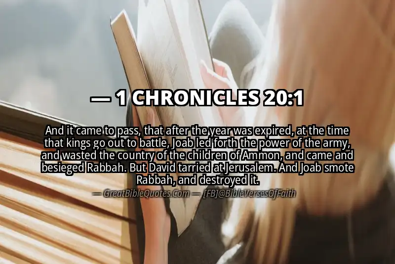 1 CHRONICLES 20:1 Verse