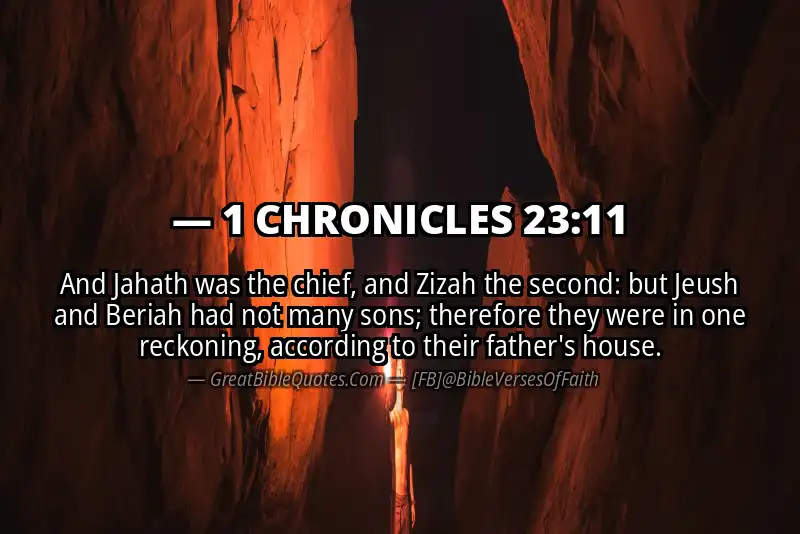 1 CHRONICLES 23:11 Verse