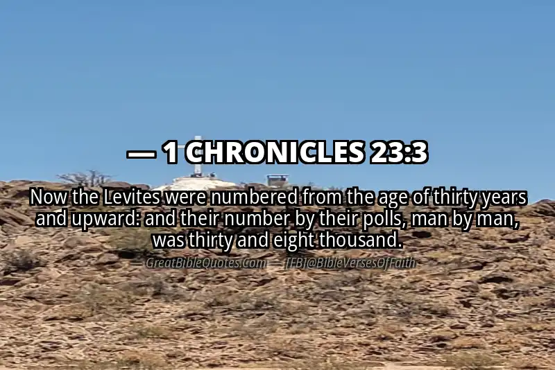 1 CHRONICLES 23:3 Verse Image