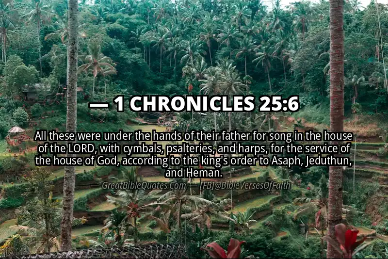 1 CHRONICLES 25:6 Verse