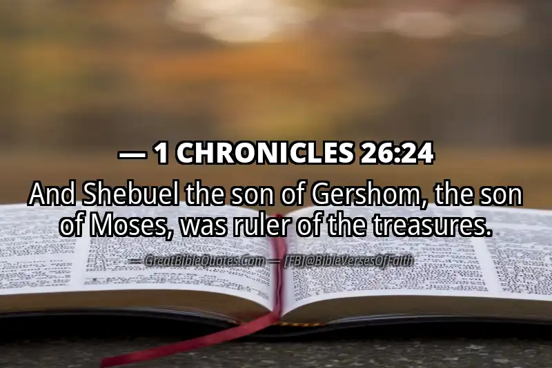 1 CHRONICLES 26:24 Verse