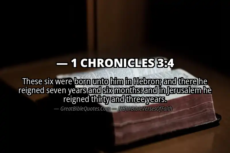 1 CHRONICLES 3:4 Verse