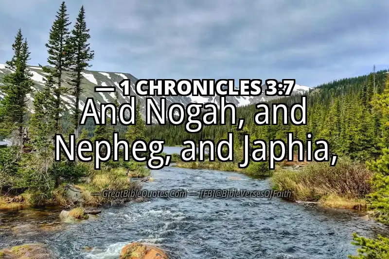 1 CHRONICLES 3:7 Verse
