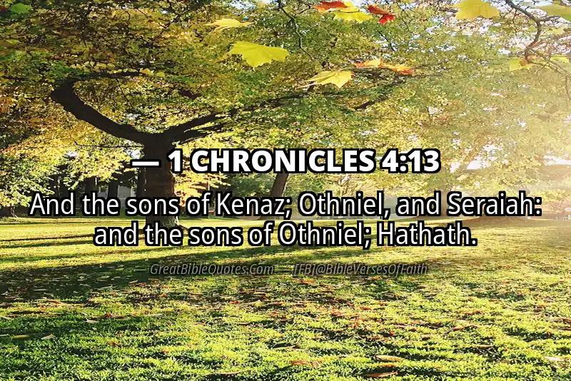 1 CHRONICLES 4:13 Verse