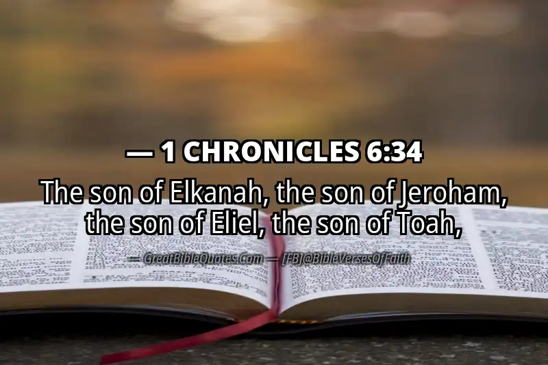 1 CHRONICLES 6:34 Verse