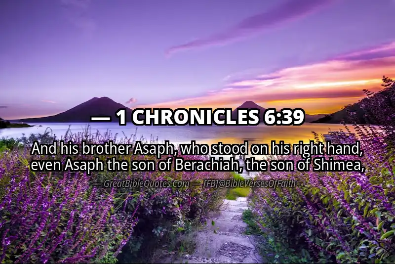 1 CHRONICLES 6:39 Verse