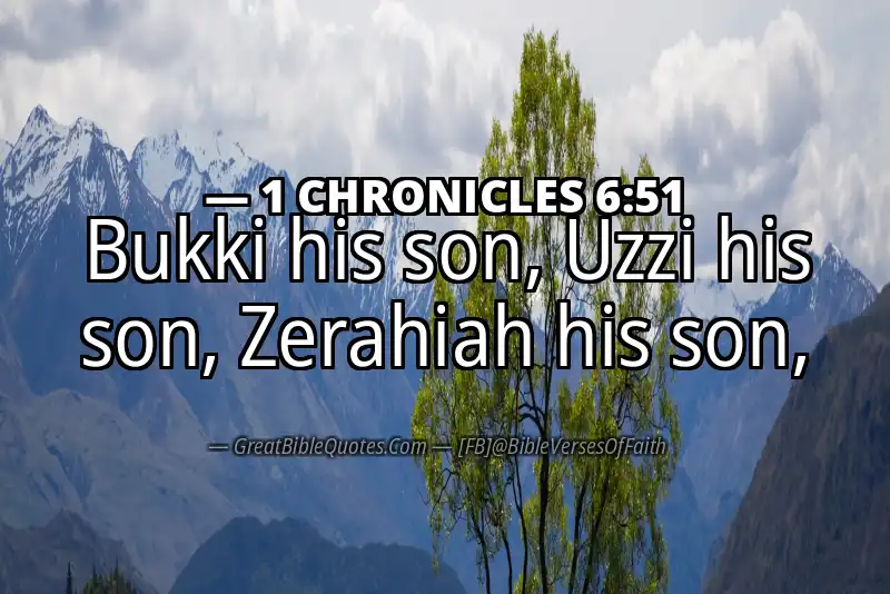 1 CHRONICLES 6:51 Verse Image