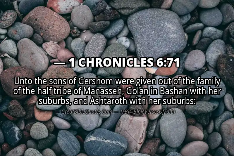 1 CHRONICLES 6:71 Verse