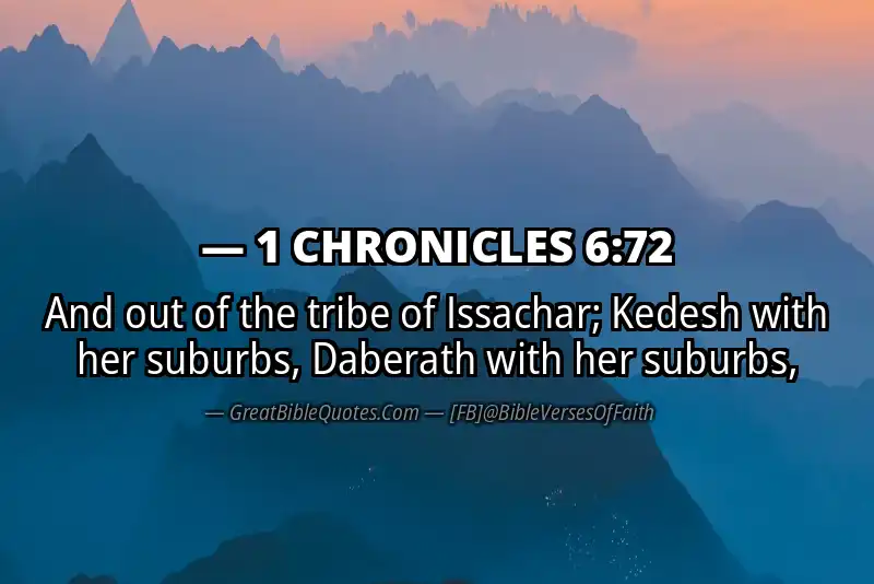 1 CHRONICLES 6:72 Verse