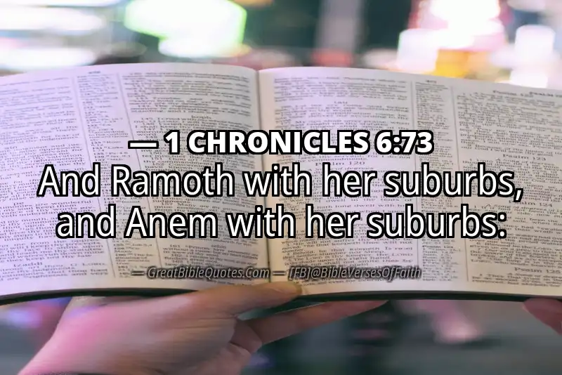 1 CHRONICLES 6:73 Verse