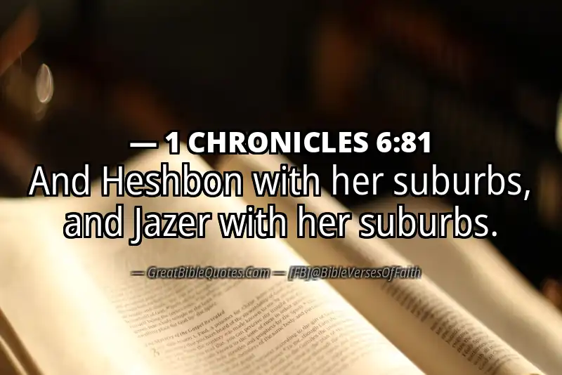 1 CHRONICLES 6:81 Verse