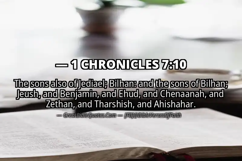 1 CHRONICLES 7:10 Verse Image