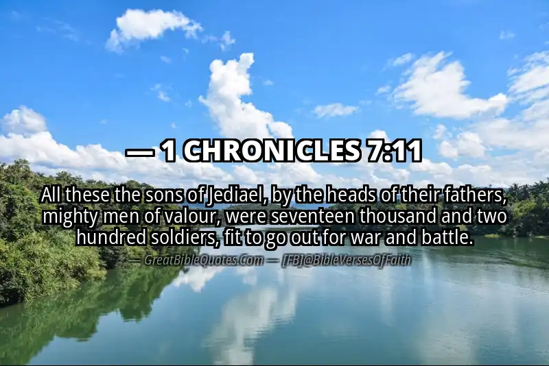 1 CHRONICLES 7:11 Verse