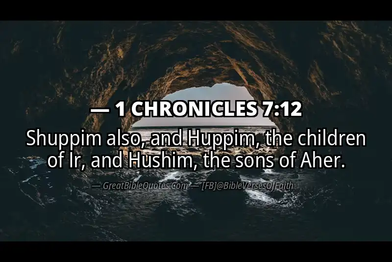 1 CHRONICLES 7:12 Verse