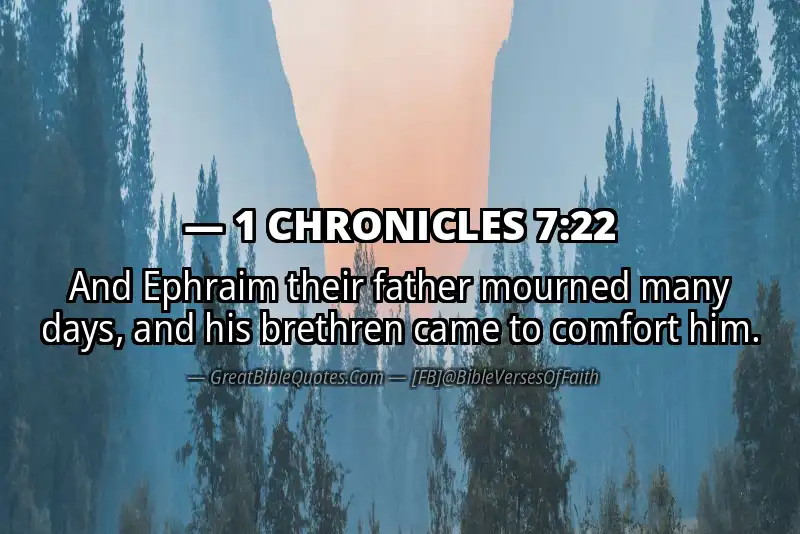 1 CHRONICLES 7:22 Verse