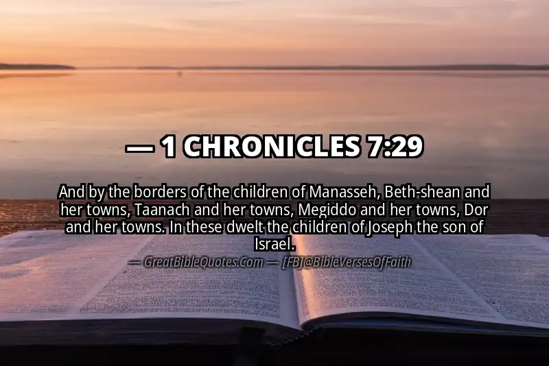 1 CHRONICLES 7:29 Verse