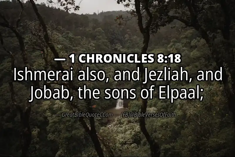 1 CHRONICLES 8:18 Verse