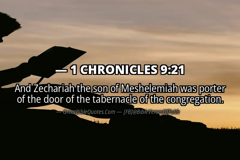 1 CHRONICLES 9:21 Verse Image