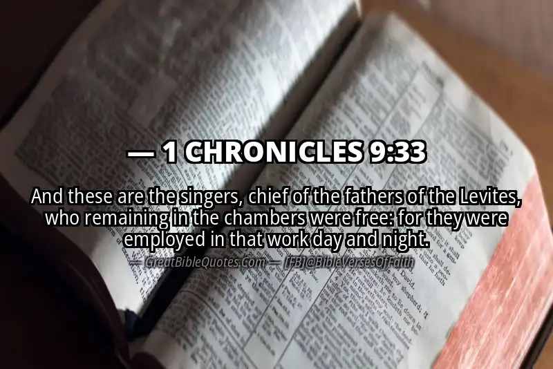 1 CHRONICLES 9:33 Verse