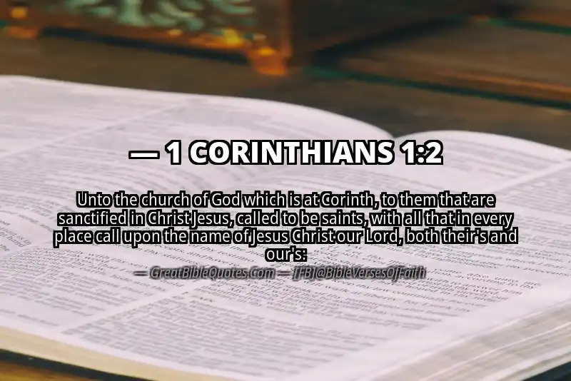 Bible verse: 1 CORINTHIANS 1:2 Image