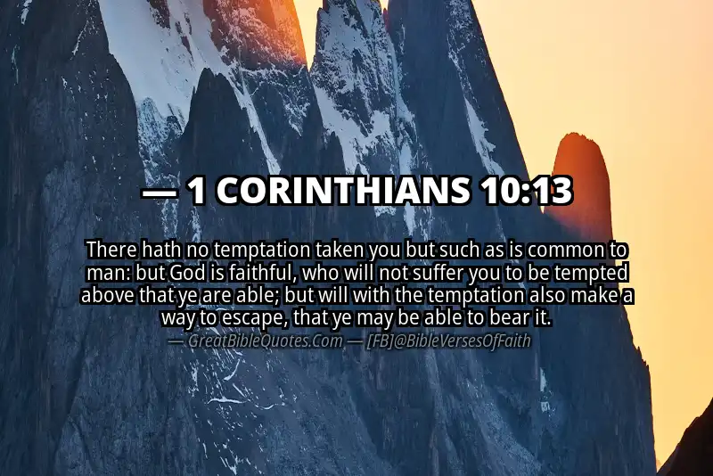 Image for 1 CORINTHIANS 10:13 Bible verse