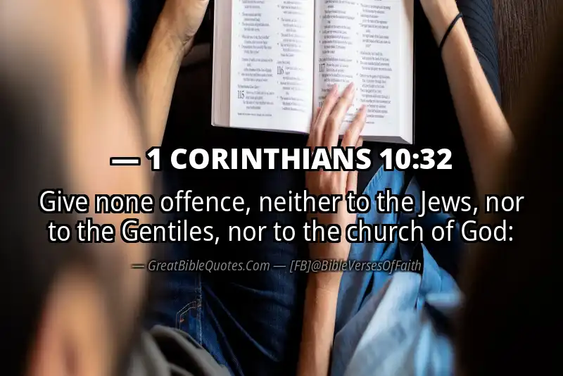1 CORINTHIANS 10:32 Verse