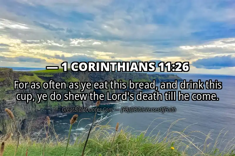 1 CORINTHIANS 11:26 Verse