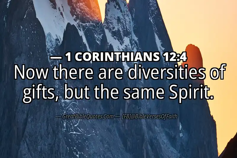 1 CORINTHIANS 12:4 Verse